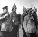 Russia: Red Army soldiers wearing distinctive 'budenovka' felt hats with red stars, 1919