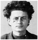 Russia: Leon Trotsky, founder and first leader of the Red Army, aged 21 in a police mug shot, 1900